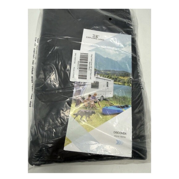 Explore Land Dog 38" Crate Cover Black Heavy Duty Polyester Pet Kennel Sunshade - Picture 8 of 11